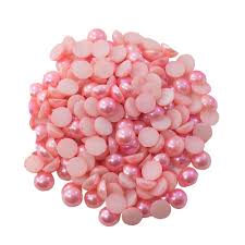Meia Pérola Rosa Claro 6mm 15g   