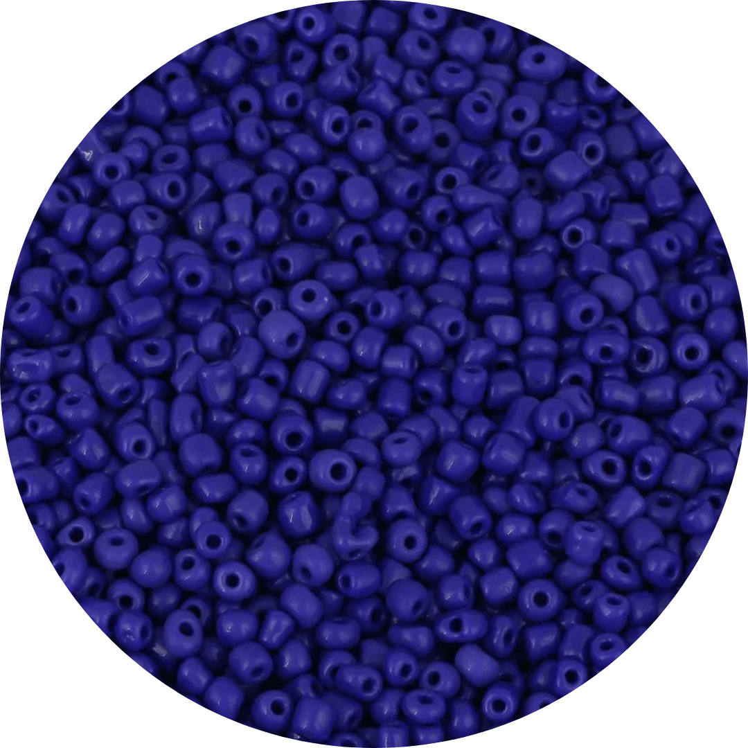 Miçanga Simples Azul Royal 25g