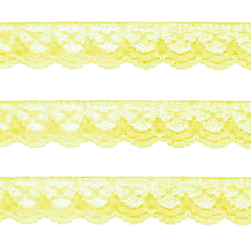 Renda Nylon 2,0cm 50mt Amarelo Claro