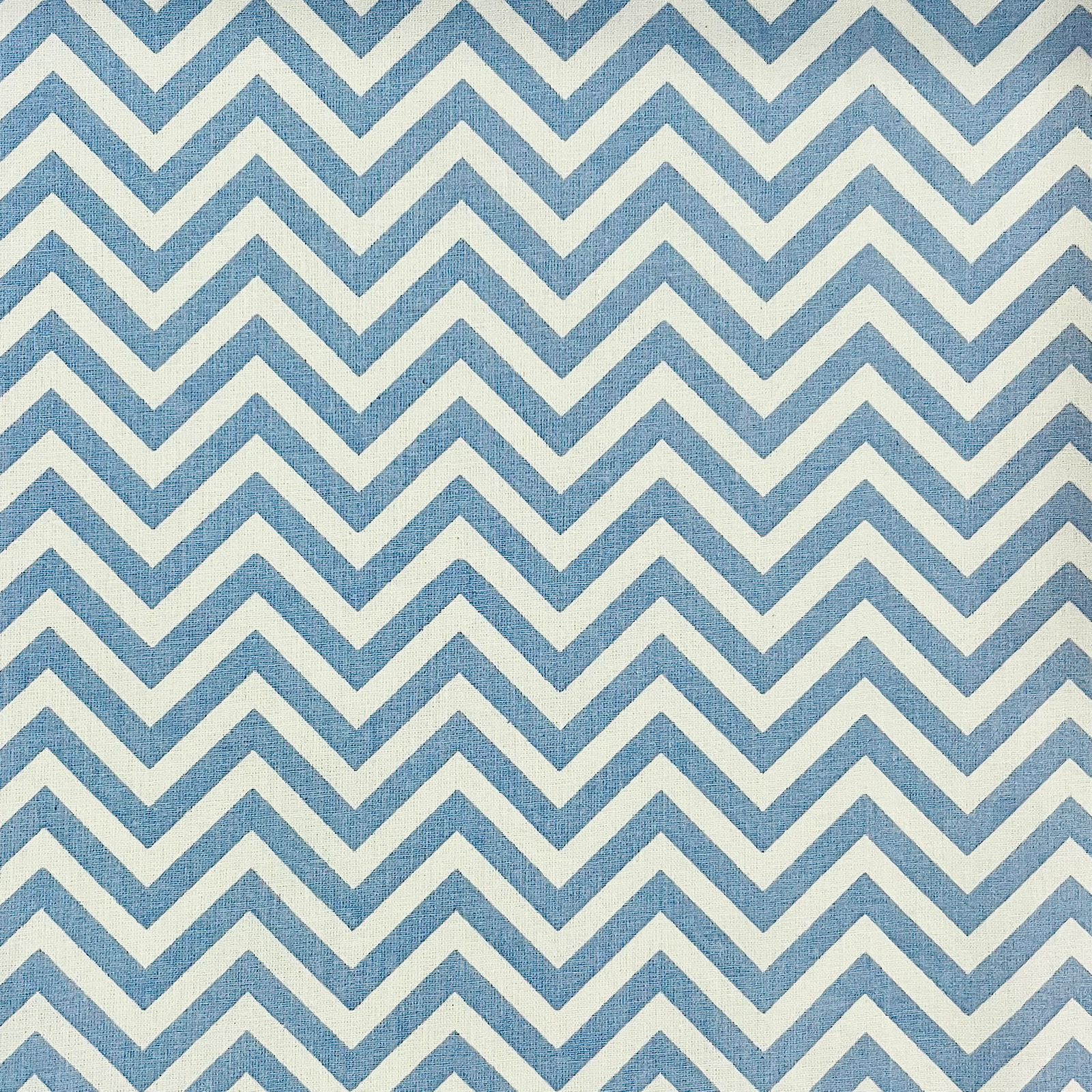 Tricoline Chevron Azul Bebê RRR