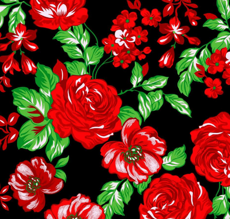 Chita Rosas Vermelhas