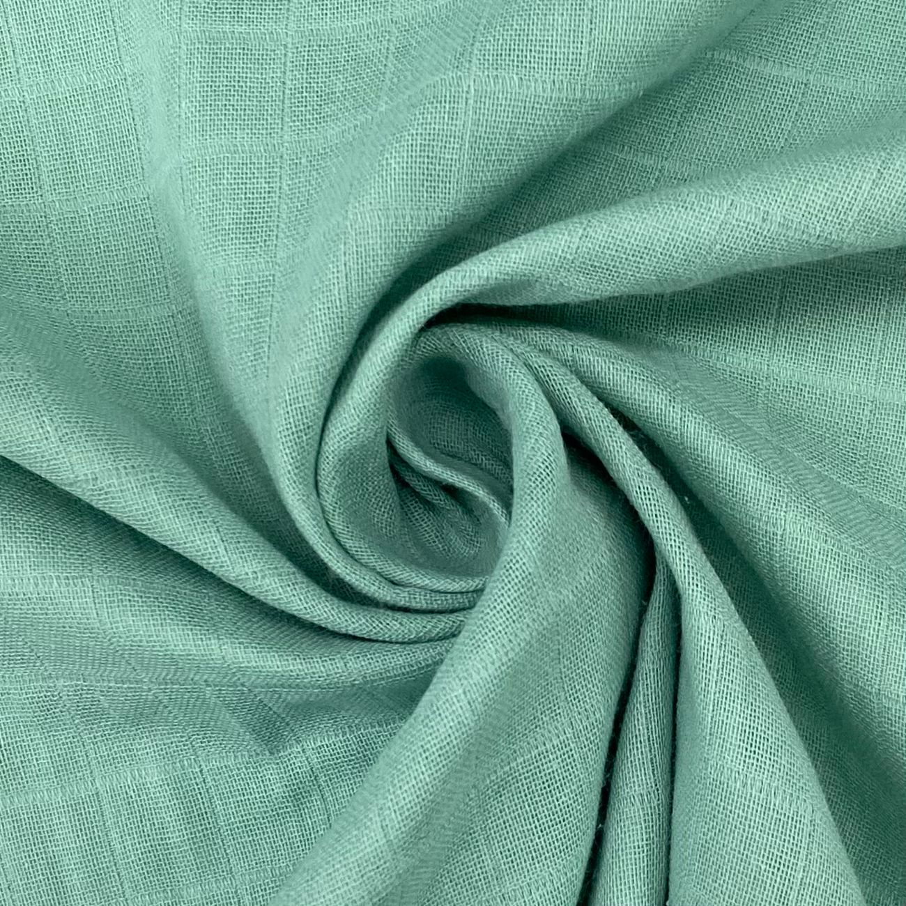 Fralda Quadriculada Verde Água 70x75cm