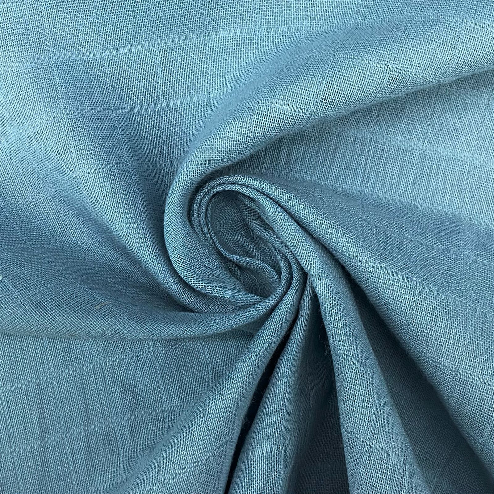 Fralda Quadriculada Azul Petróleo 70x75cm