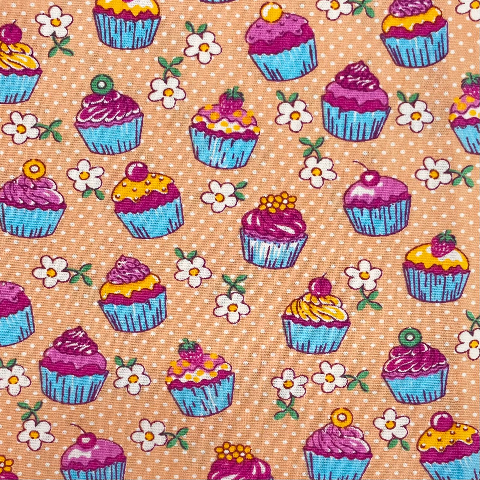 Tricoline Cupcake Fundo Laranja LIQUIDA 