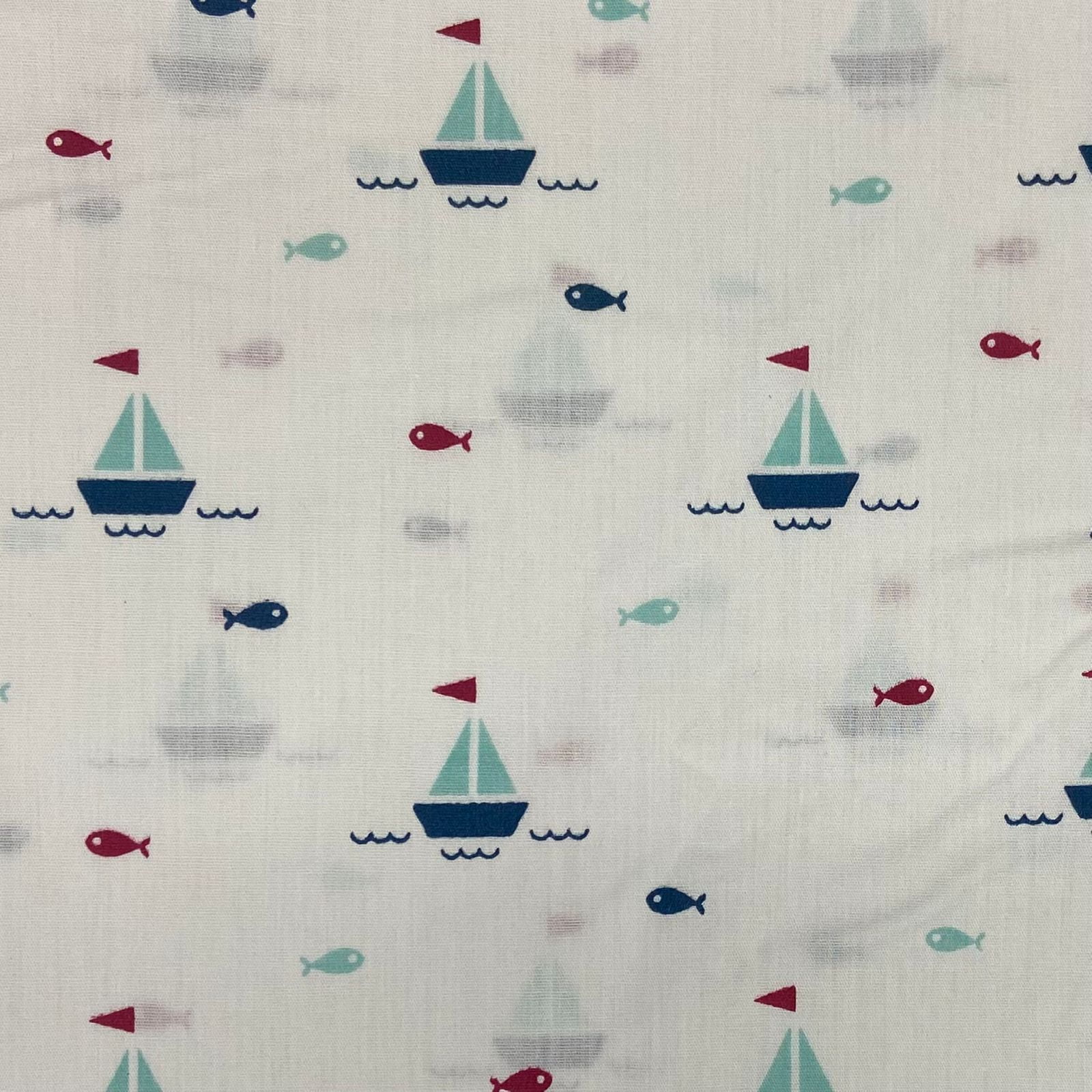 Tricoline Peixes e Barquinhos FAVORITO