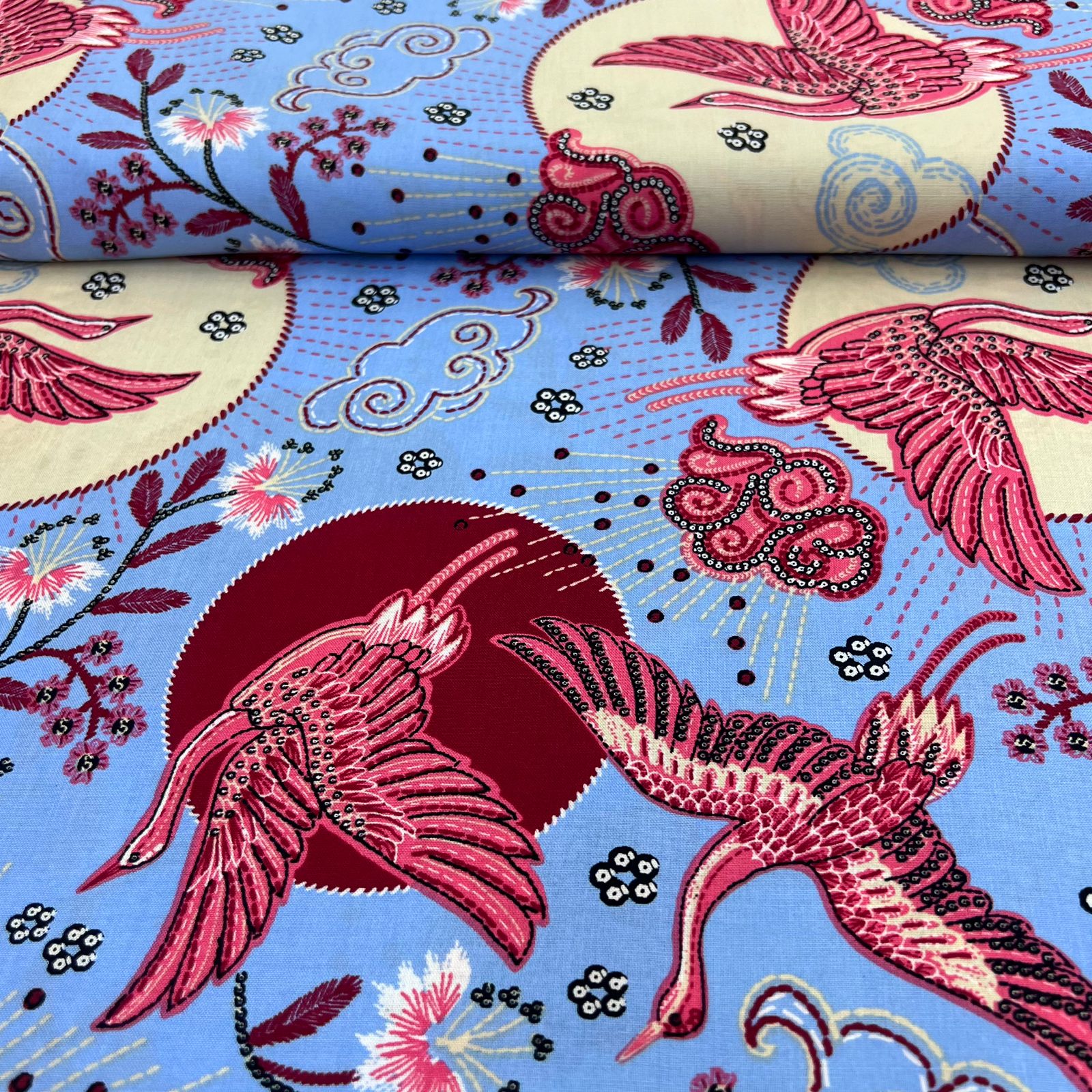 Viscose Pássaros Lindos RRR