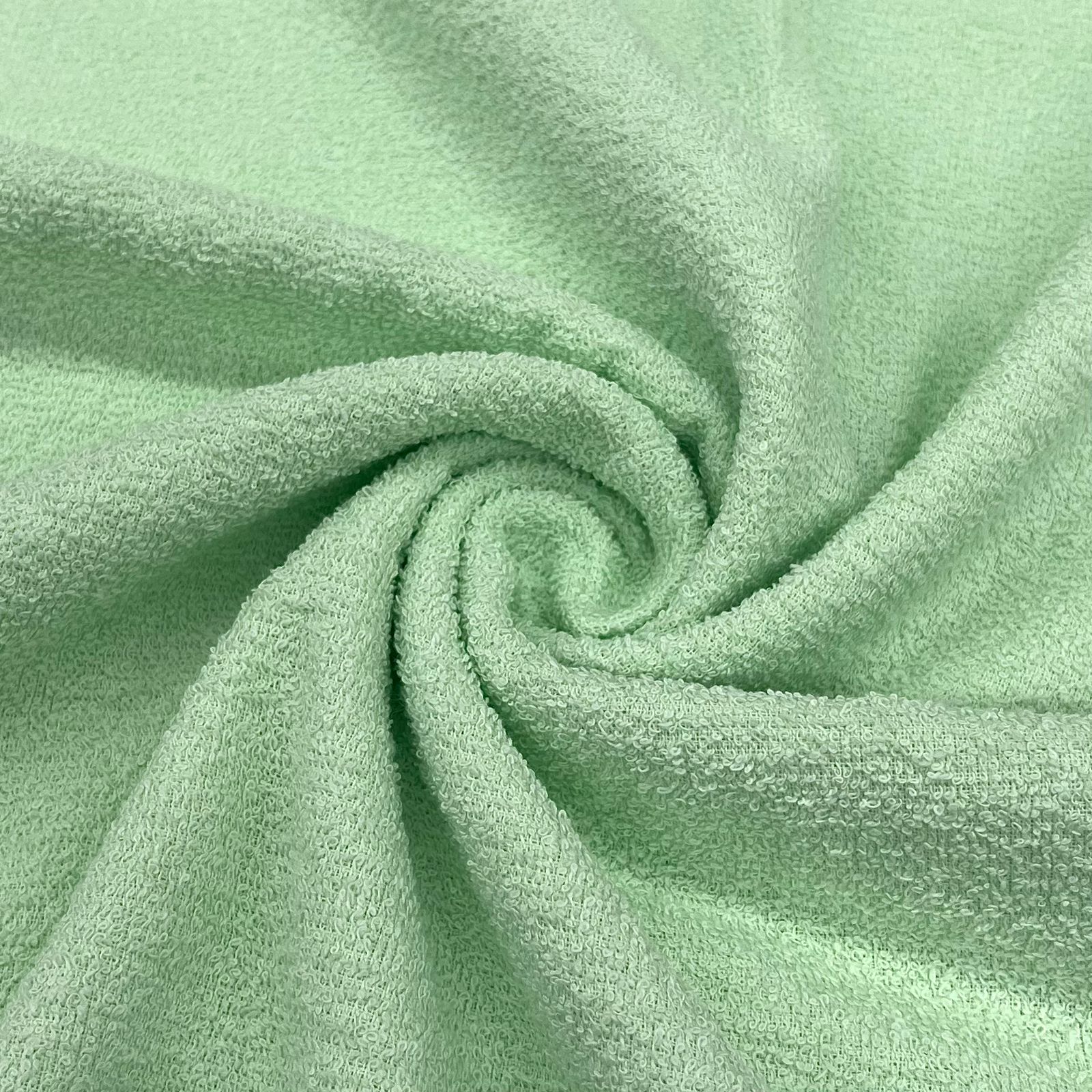 CORTE 0,85 X 1,40m Atoalhado de Algodão Verde Claro