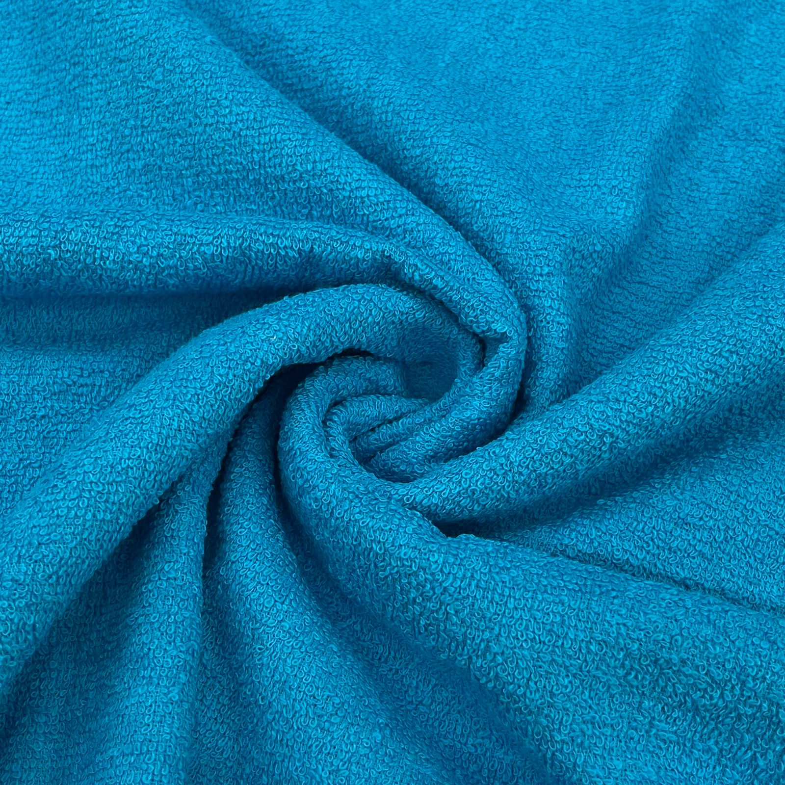 CORTE 0,70 X 1,40m Atoalhado de Algodão Azul Turquesa