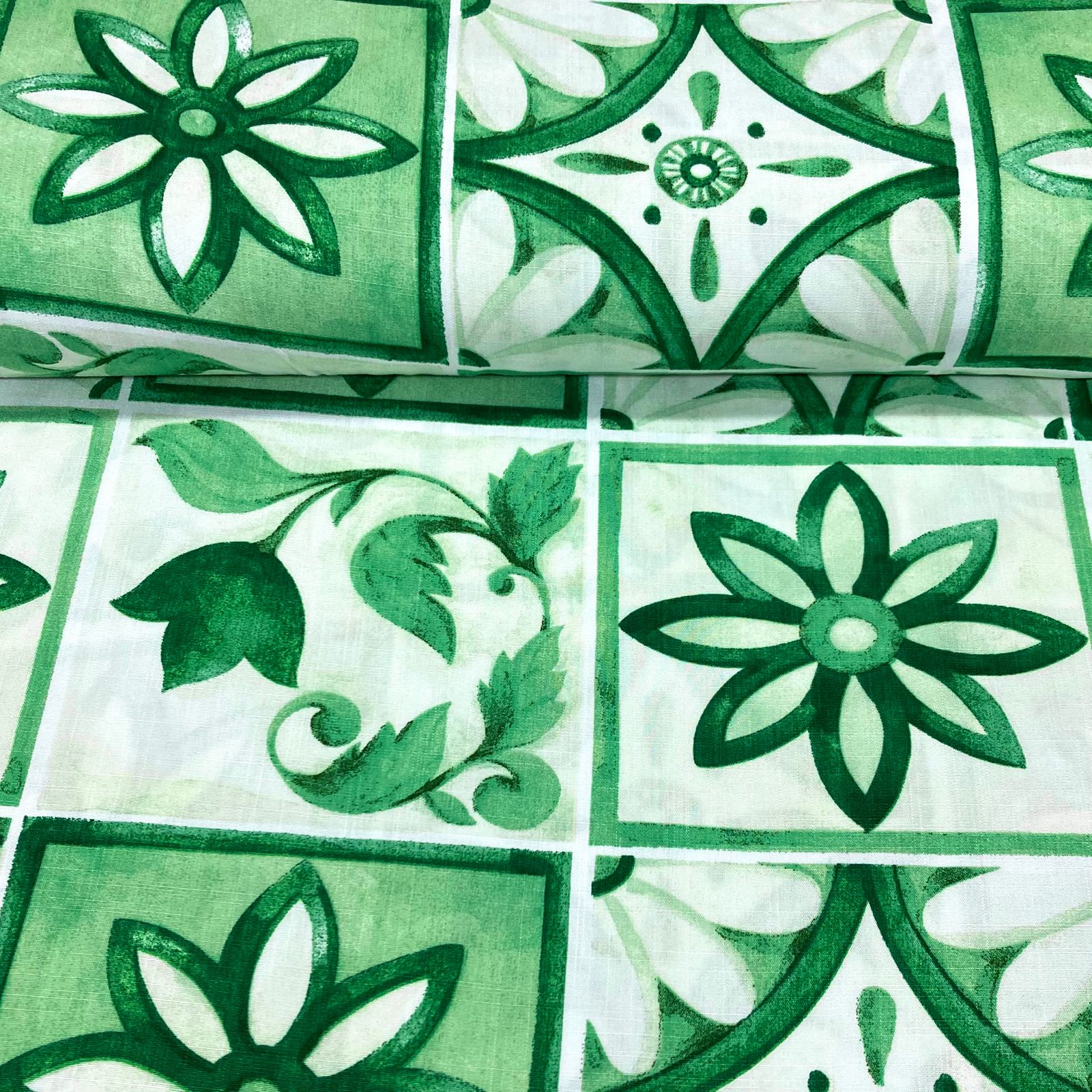 Viscolinho Mosaico Verde BLACK