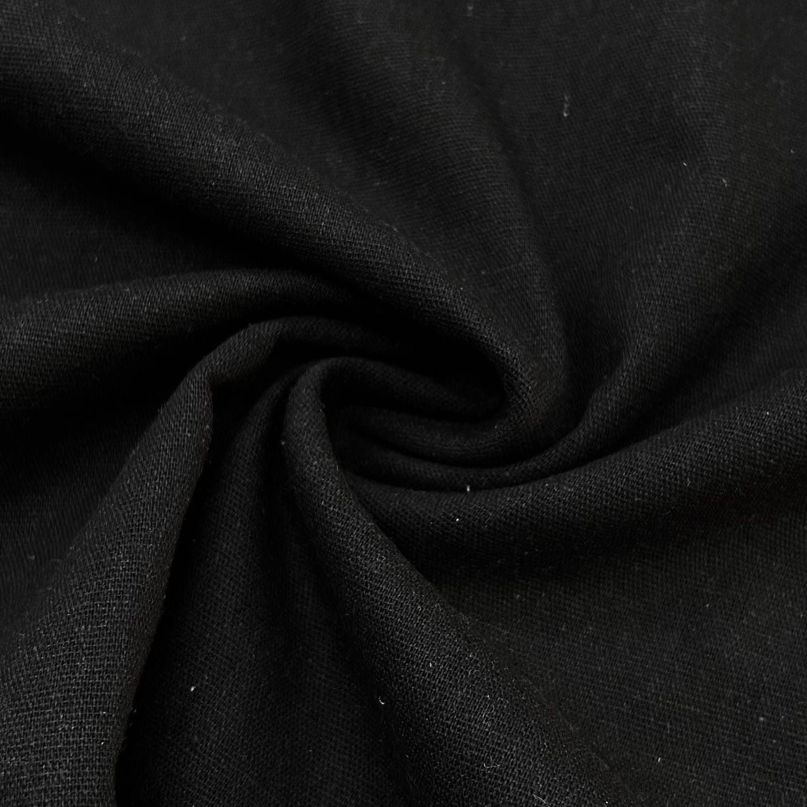 CORTE 0,80x1,40m Linho Misto Preto 