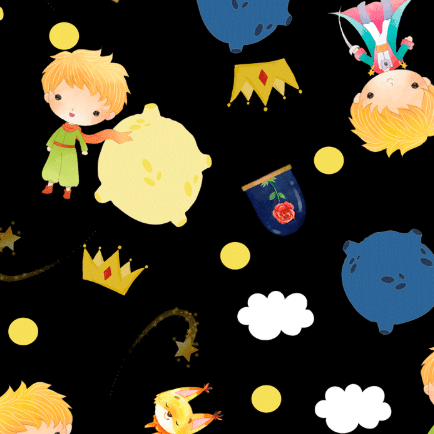 CORTE 0,40x1,50cm Tricoline O Pequeno Príncipe