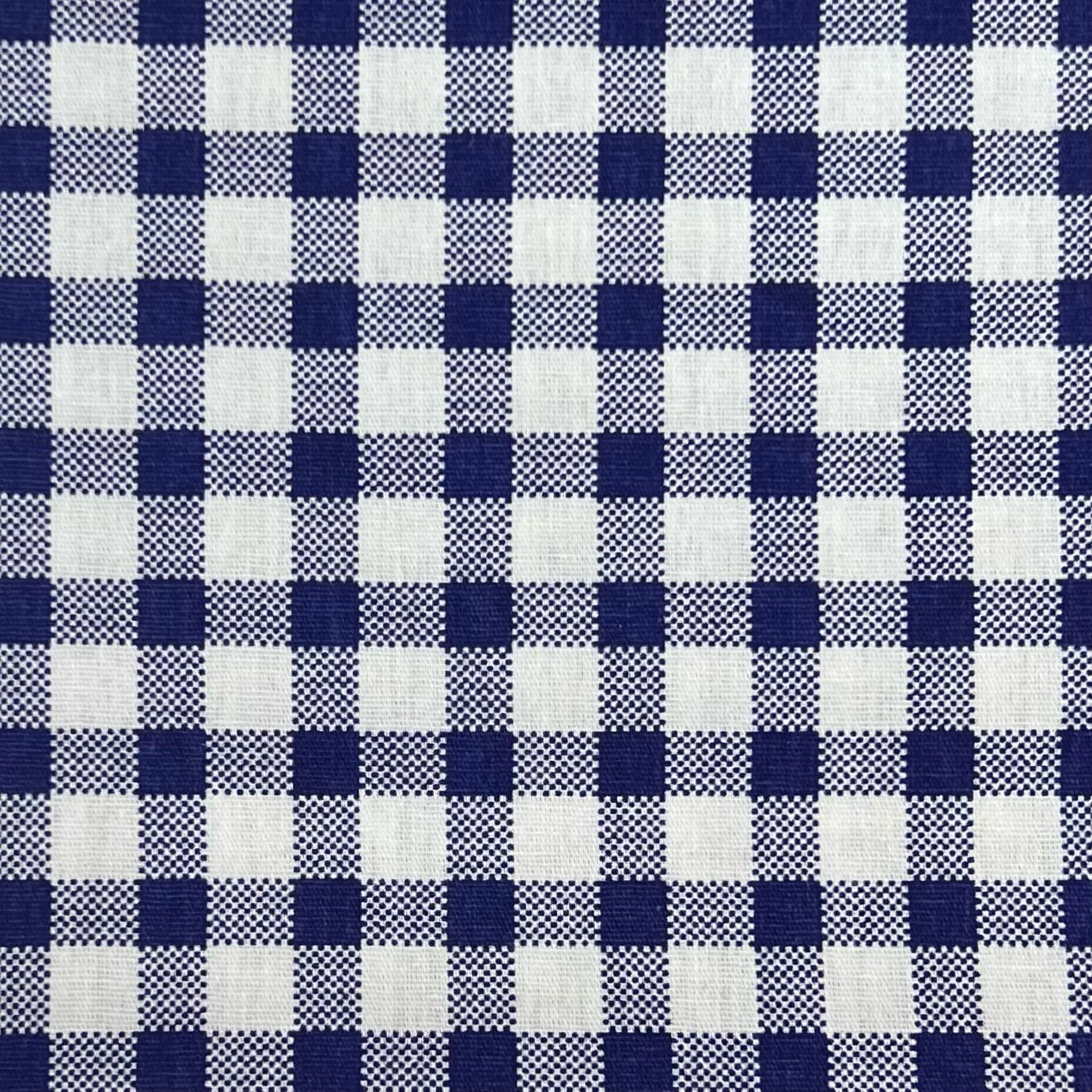 Tricoline Xadrez Azul Marinho Vichy Médio