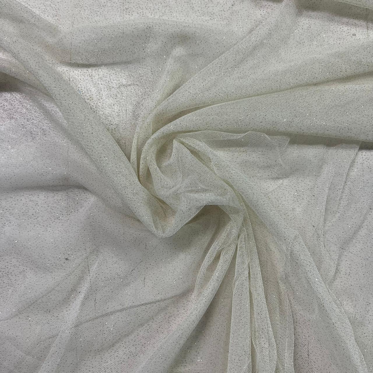 Tule Glitter Marfim MALUCA