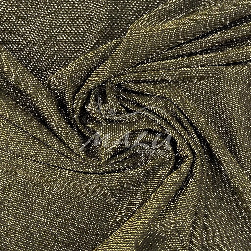 Malha Lurex Dourado no Preto MALUCA