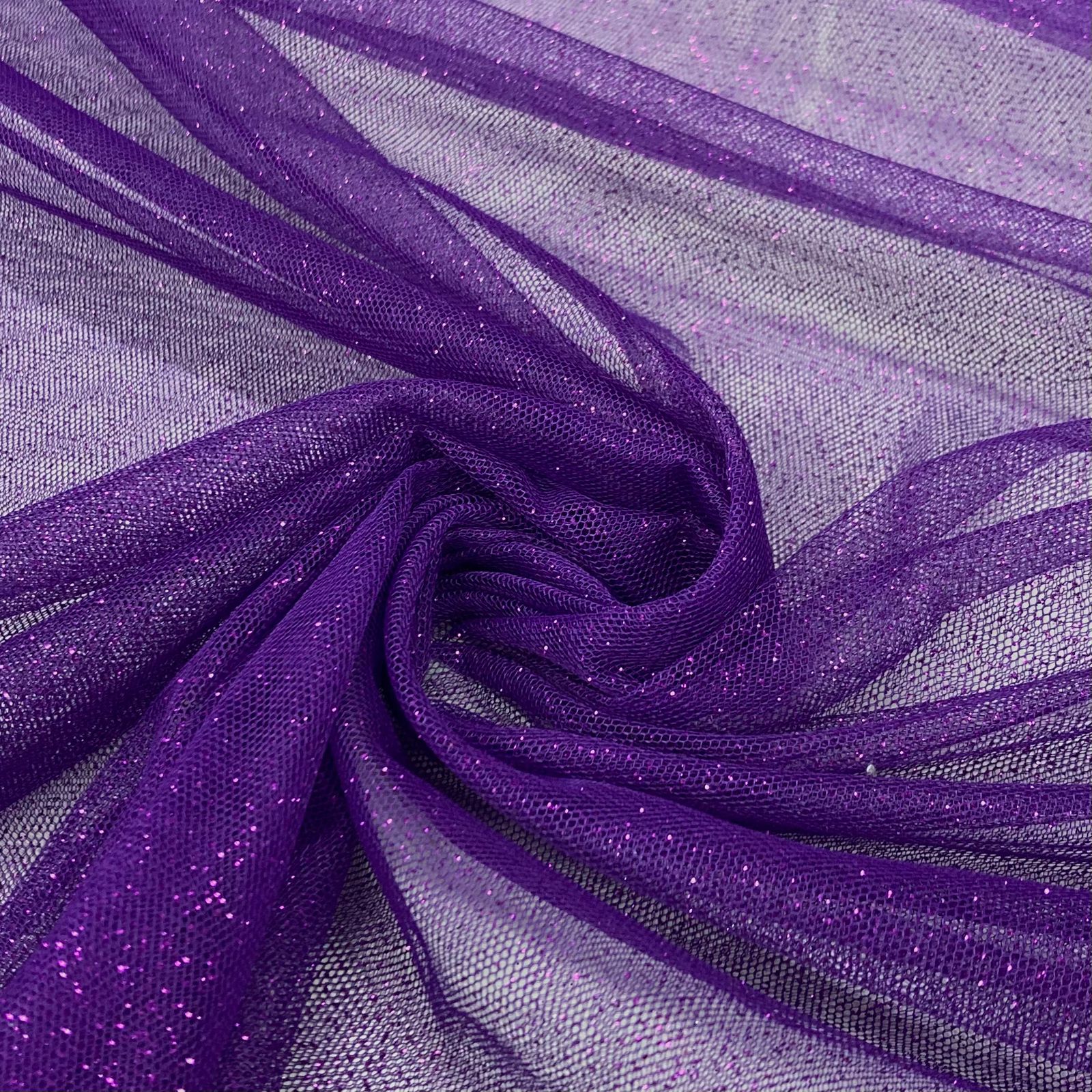 Tule Glitter Violeta MALUCA