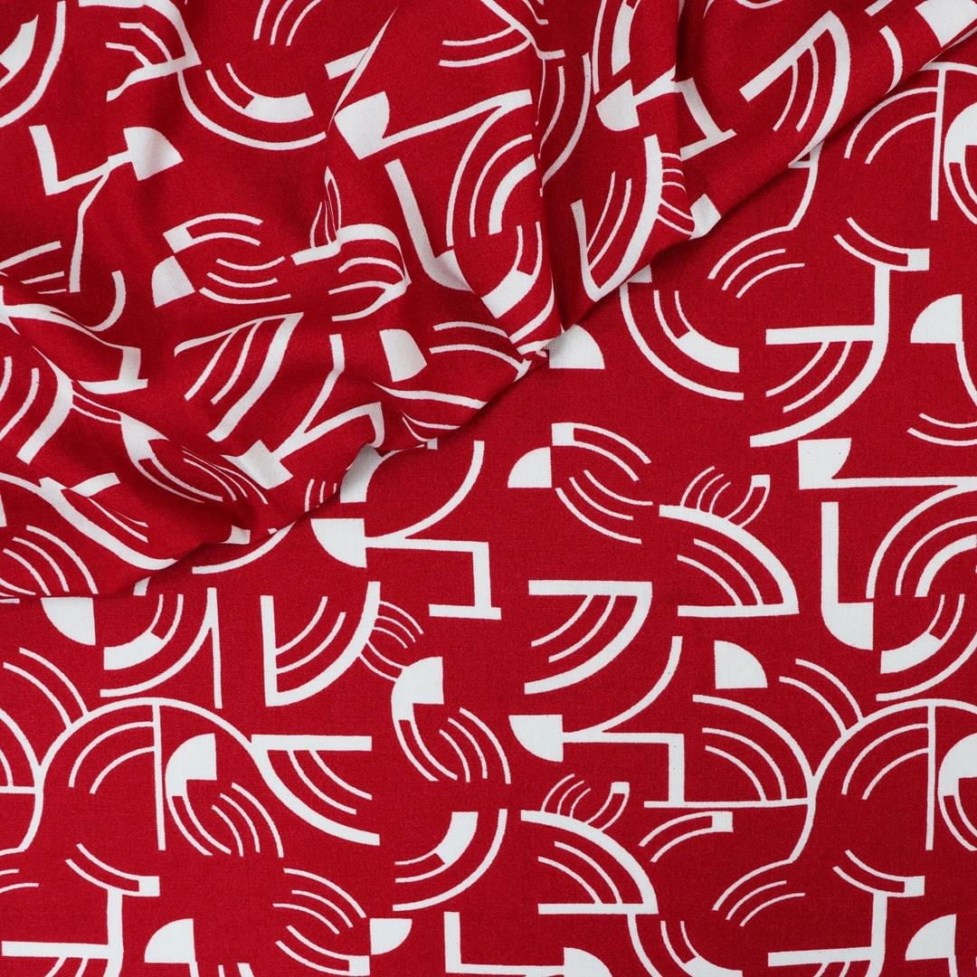 Viscose Natureza Vermelha MALUCA
