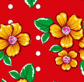 Chitinha Floral no Vermelho MALUCA