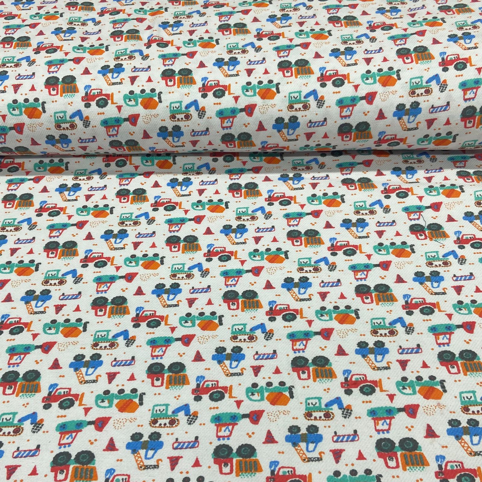 Flanela Cueiro Construção Branco TEMPORAL