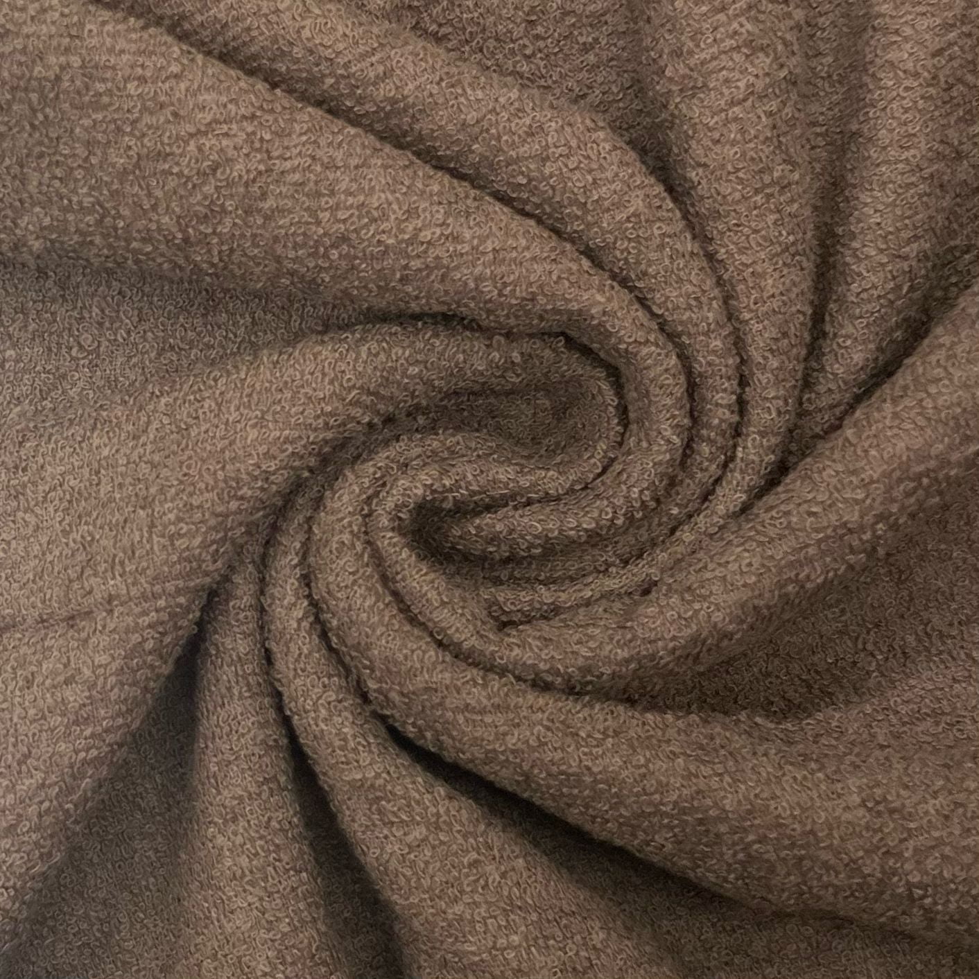 CORTE 0,50x1,60cm Atoalhado de Algodão Marrom Chocolate 