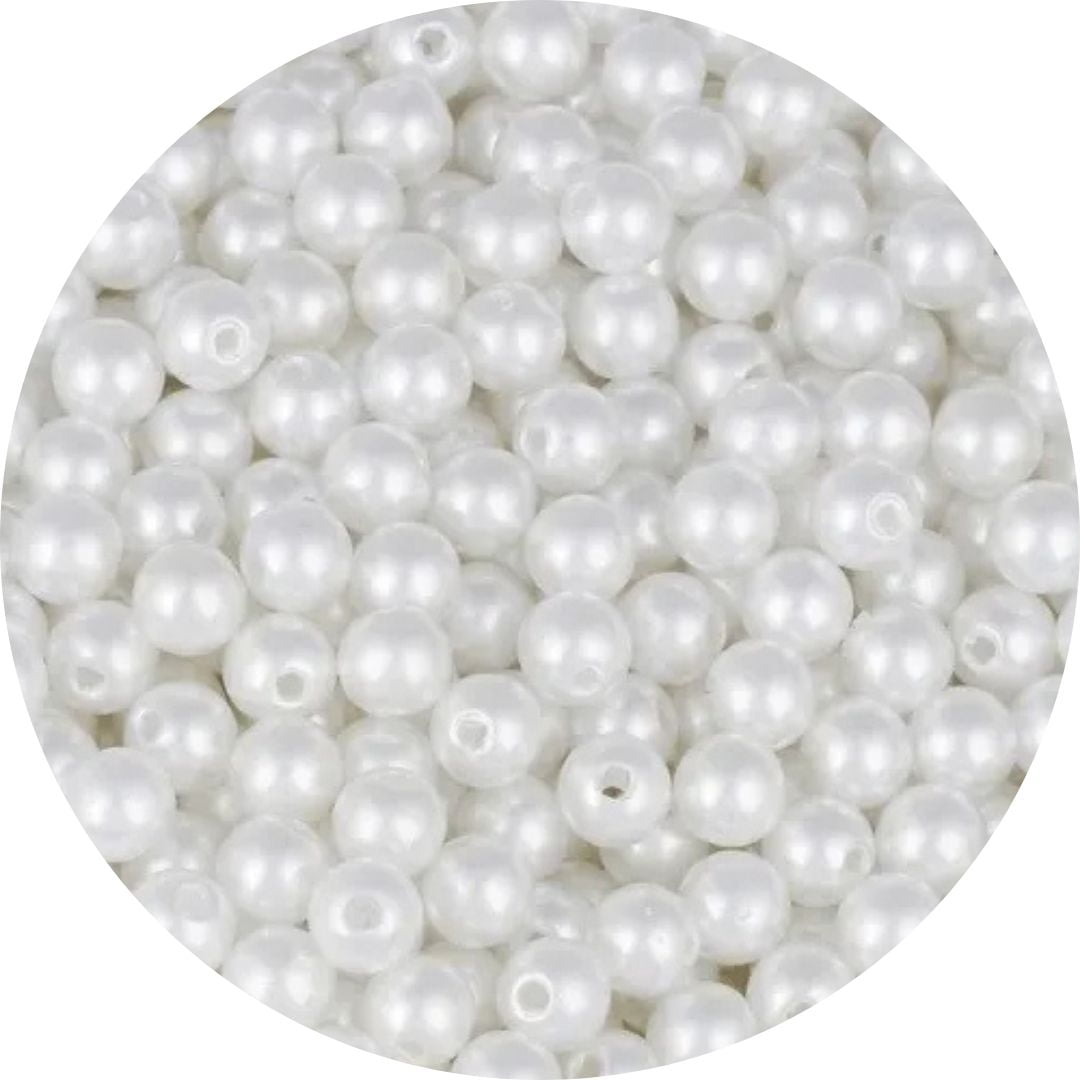 Meia Pérola 6mm 15g Branca