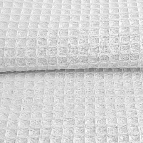 CORTE 0,70x1,60cm Favo de Algodão Branco