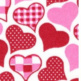 Tricoline Corações Patchwork RRR