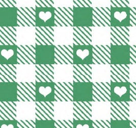 Chita Xadrez Coração Verde RRR