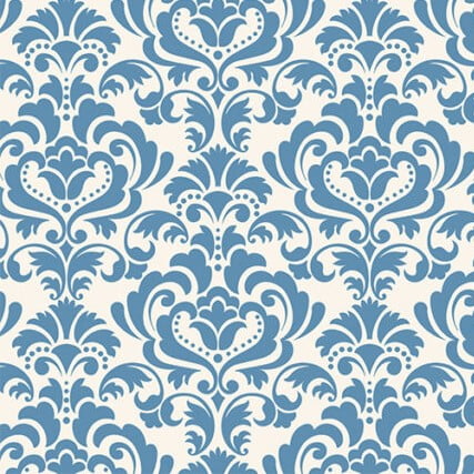 CORTE 0,50x1,50cm Tricoline Arabesco Azul
