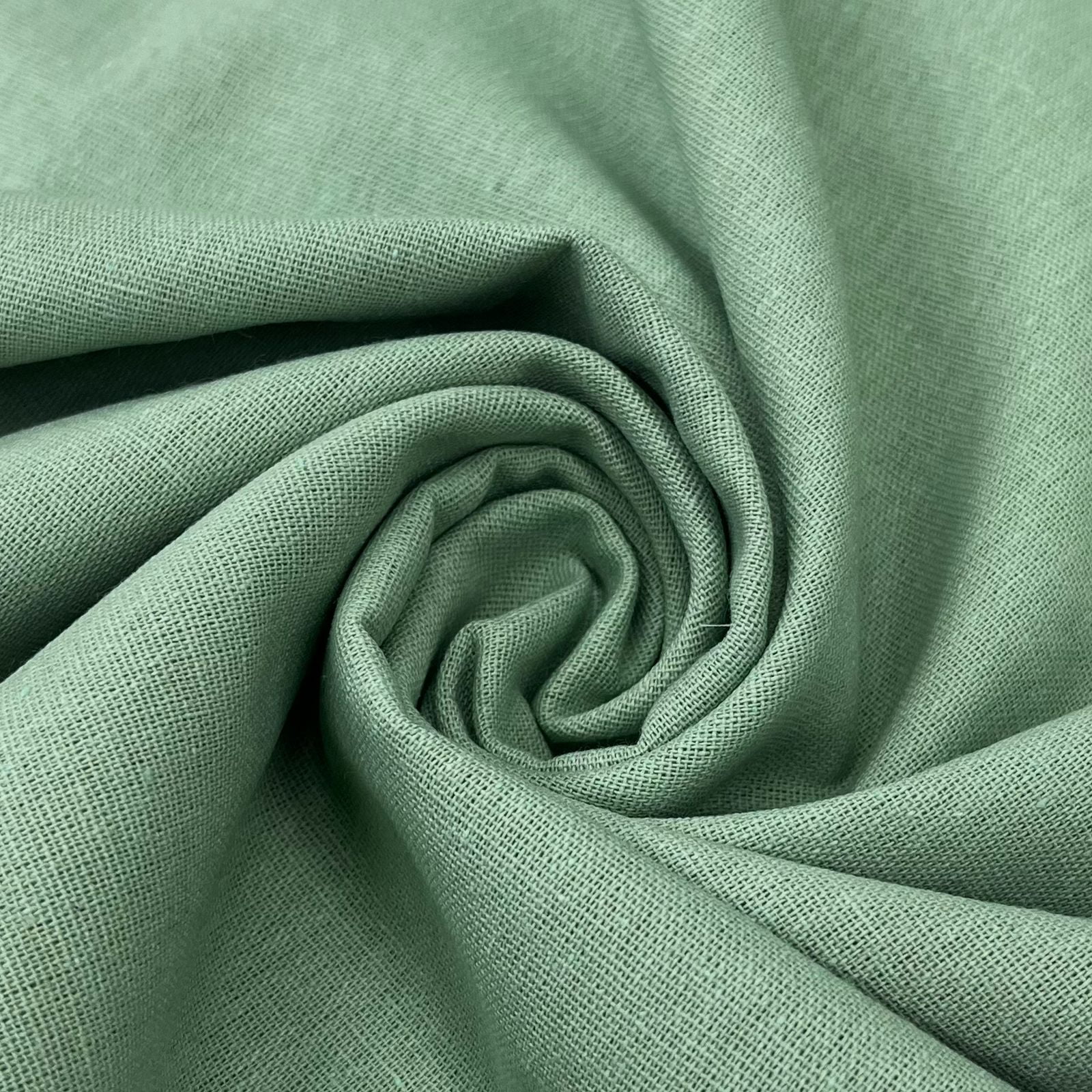 CORTE 0,40x1,50cm Linho Misto Verde Chá