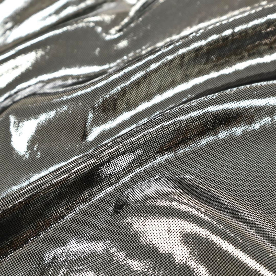 CORTE 0,60x1,50cm Tecido Lamê Cinza