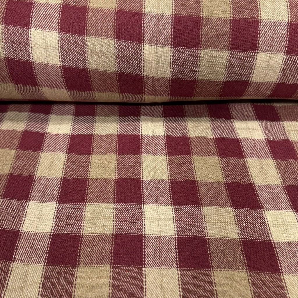 Flanela Xadrez Vintage Vermelho e Branco RRR