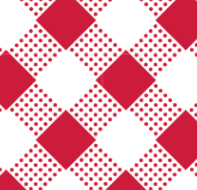 Chitinha Xadrez Diagonal Vermelho