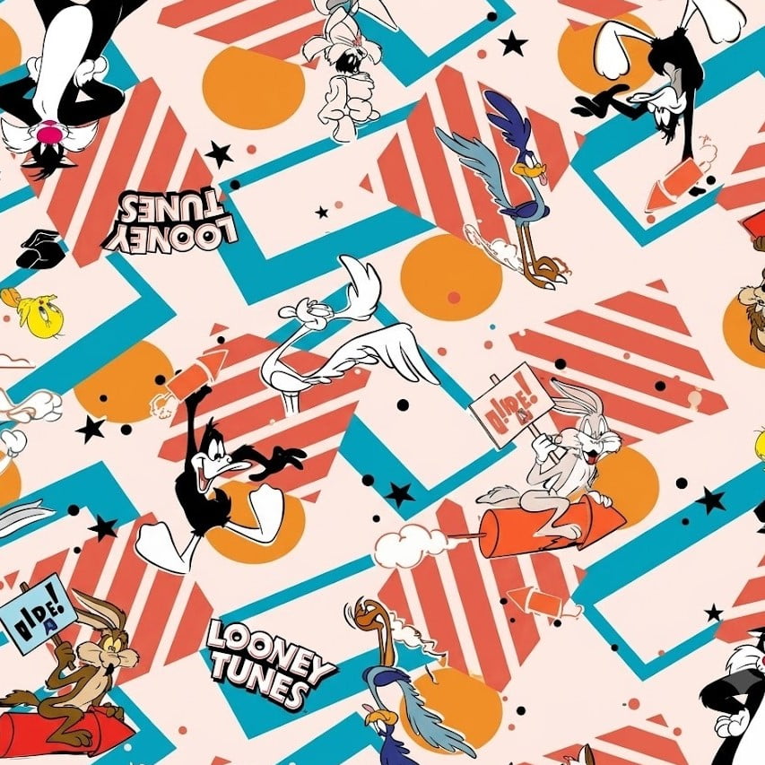 Tricoline Looney Tunes Geométrico