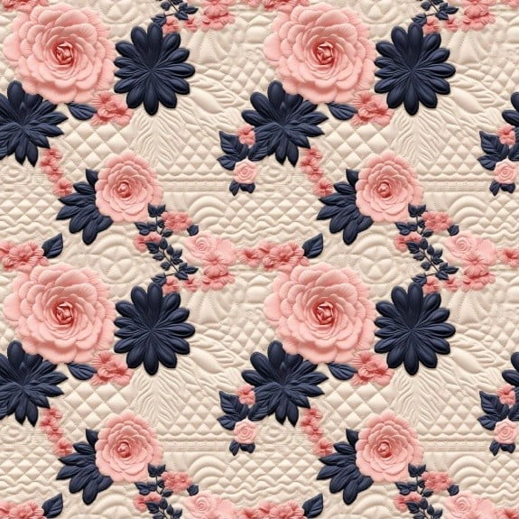CORTE 1,00x1,50cm Tricoline Digital Rosas Nobres