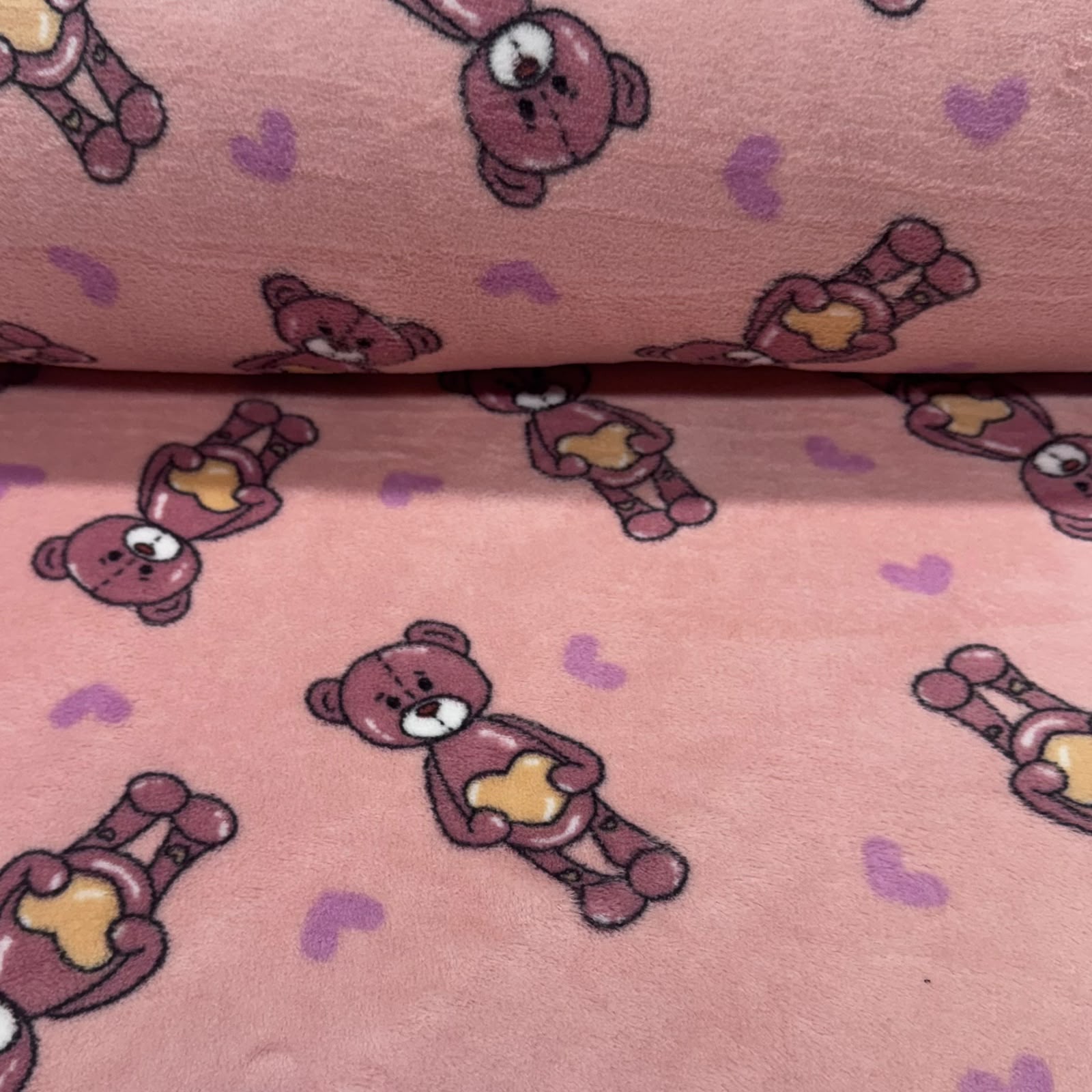 Fleece Ursinhos Rosas RRR