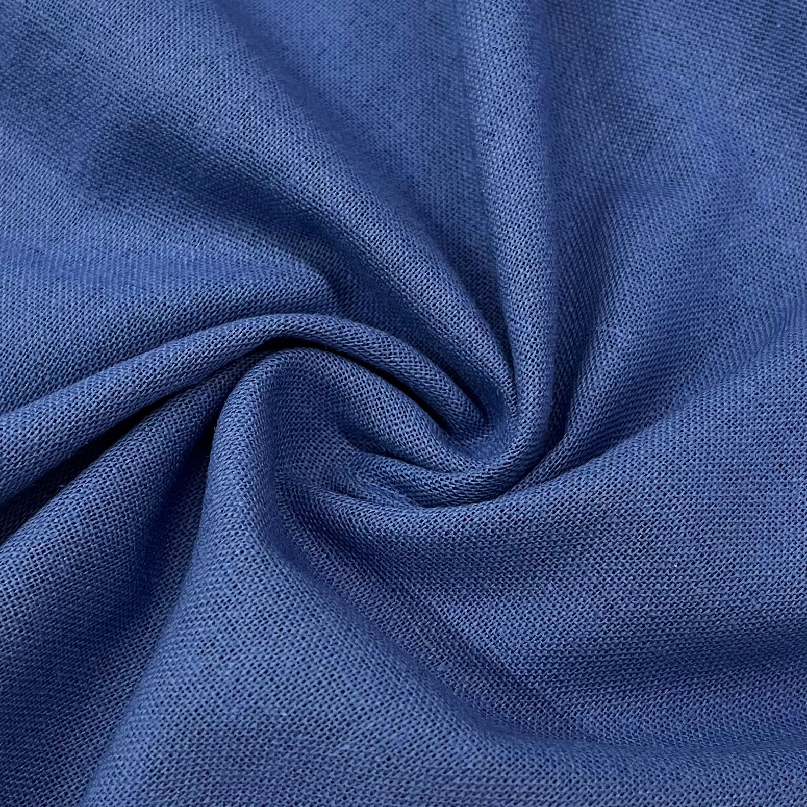 CORTE 1,00x1,50cm Linho Misto Azul Jeans