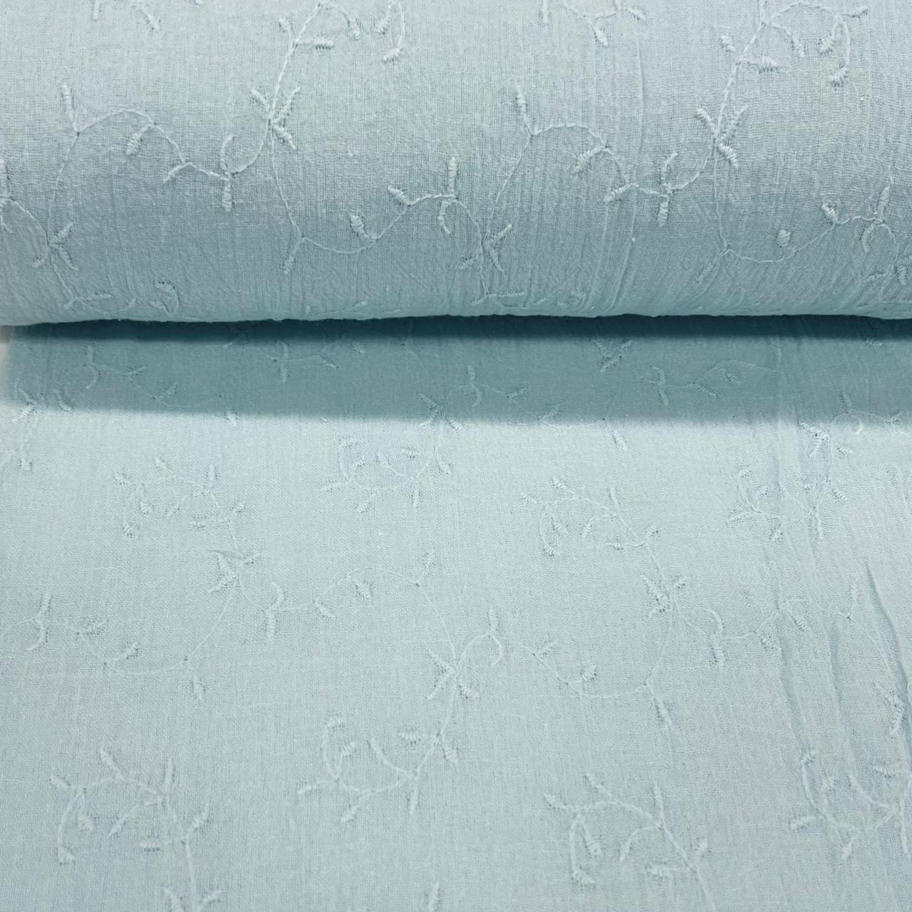 Crepe de Algodão Azul Sky RRR