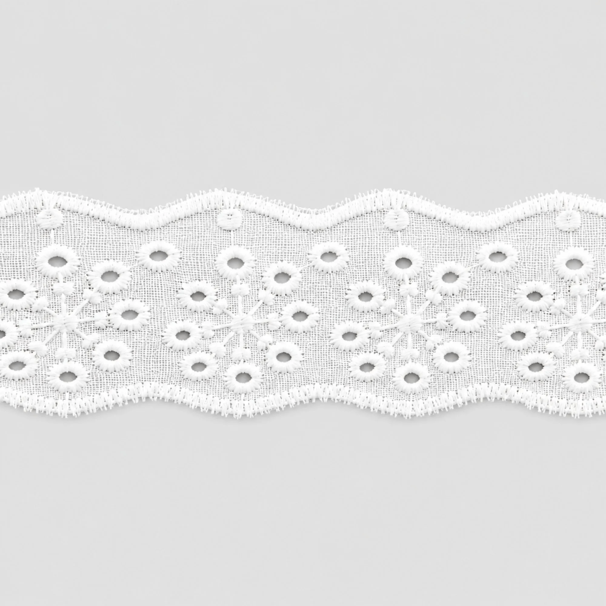 Bordado Inglês Algodão Off White