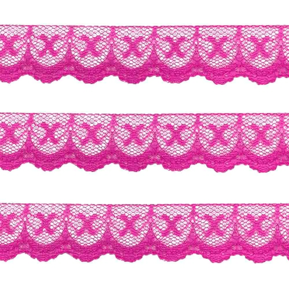 Renda Nylon 1,0cm 50mt Salmão