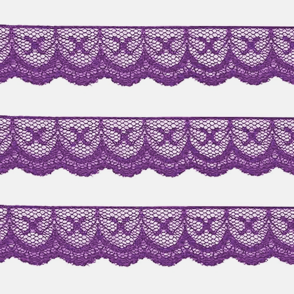 Renda Nylon 2,0cm 50mt Roxo