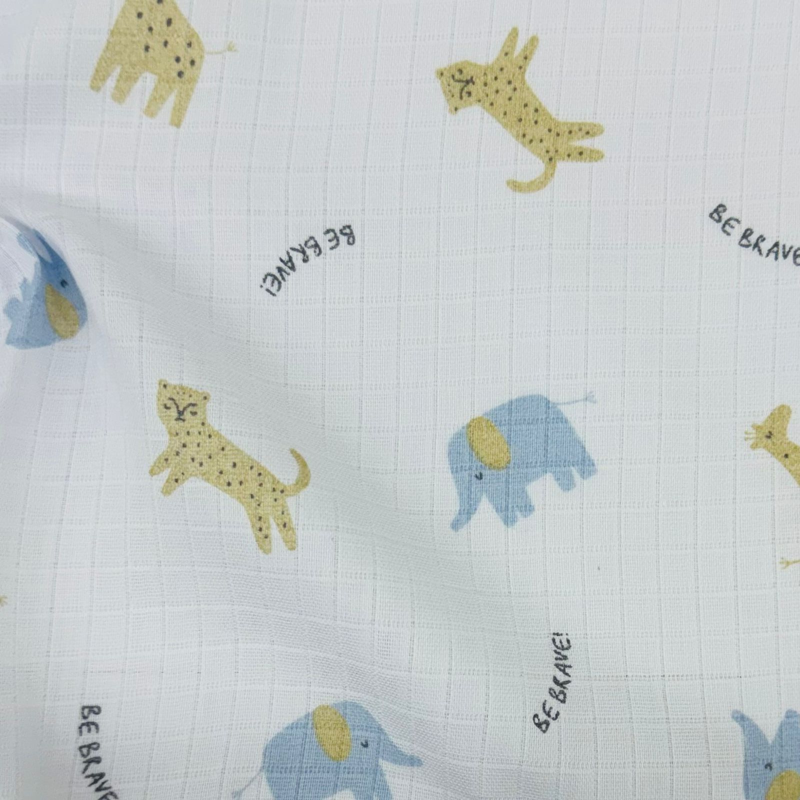 Fralda Quadriculada Mini Flores De Verão 70x75cm