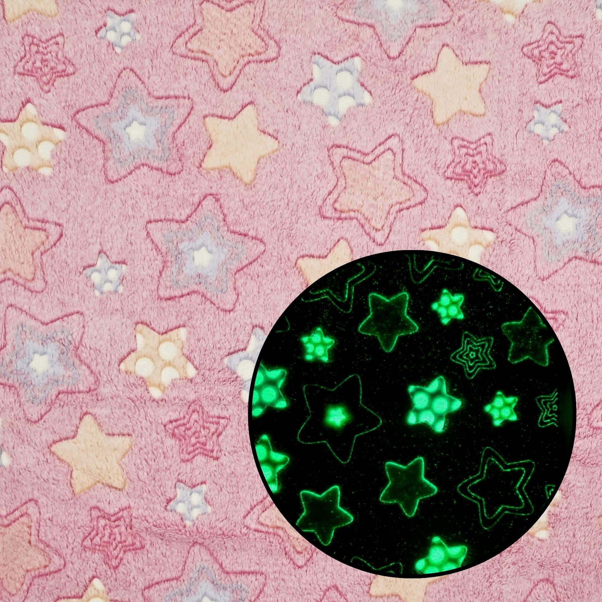 Fleece Brilha no Escuro Estrelinhas