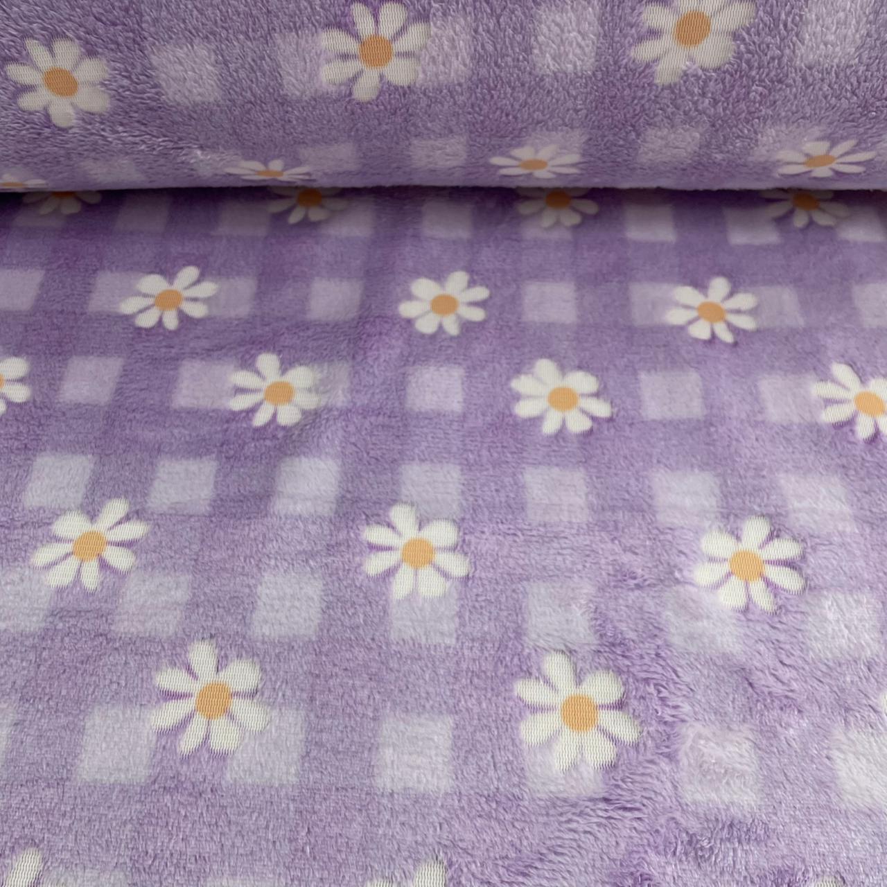Fleece Brilha no Escuro Floral
