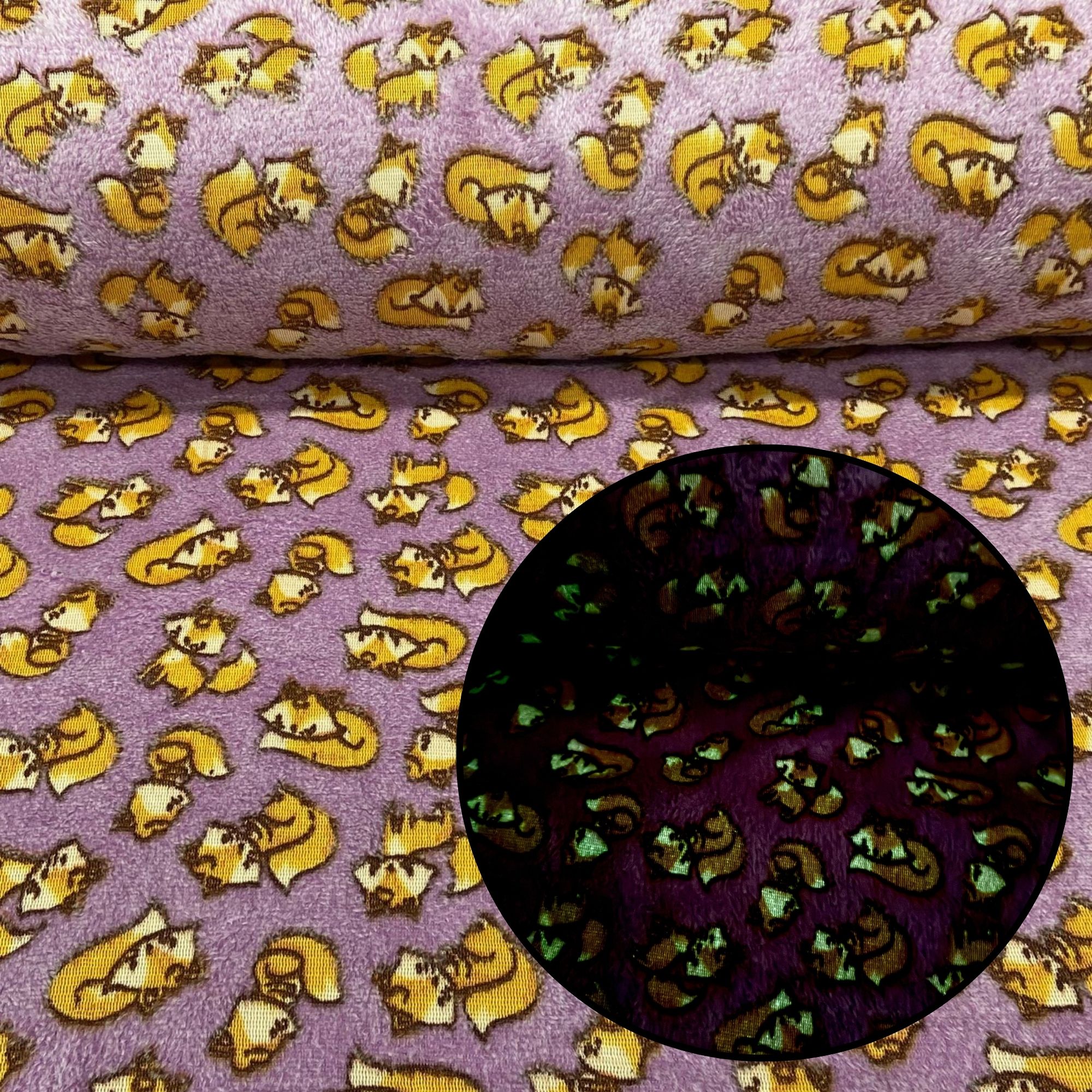 Fleece Brilha Raposinhas 