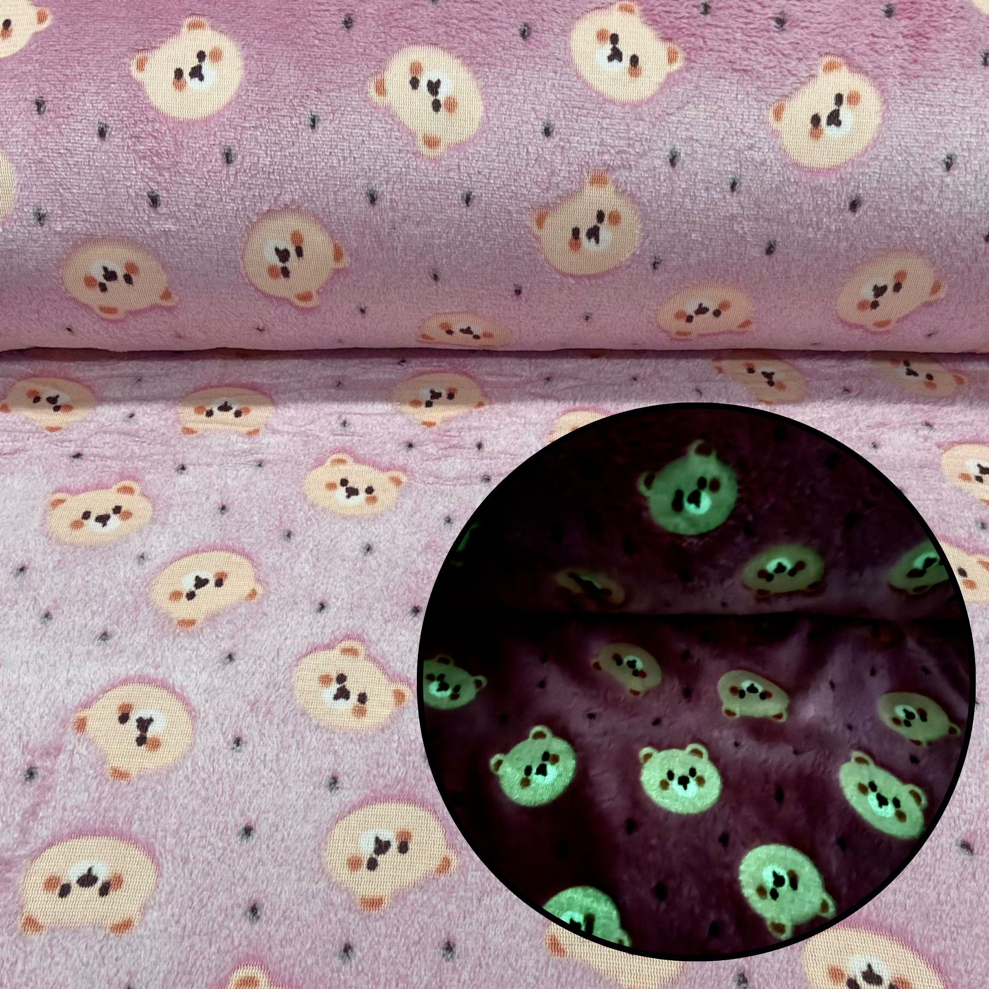 Fleece Brilha Ursinhos Fofos