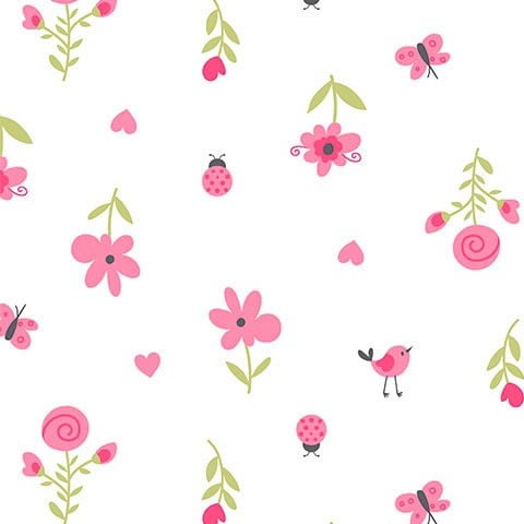 Tricoline Flores Rosas