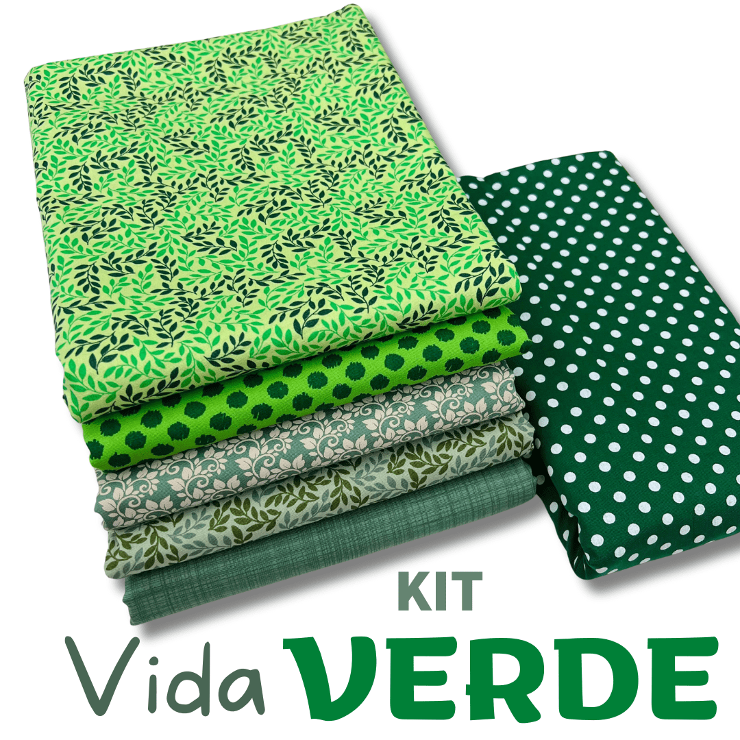 Kit Tricoline Vida Verde 6 Cortes de 35x50cm