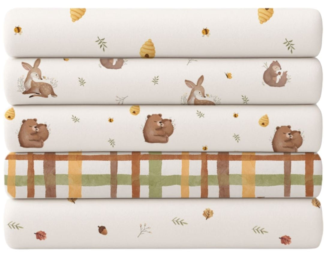 Kit Tricoline Autoral Baby Malú 5 Cortes de 50x150cm