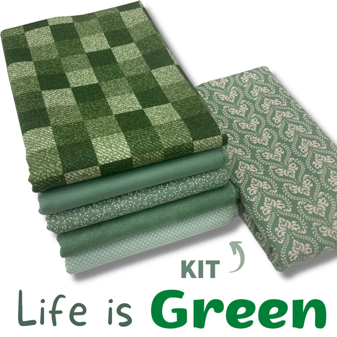 Kit Tricoline Life is Green 6 Cortes de 50x140cm