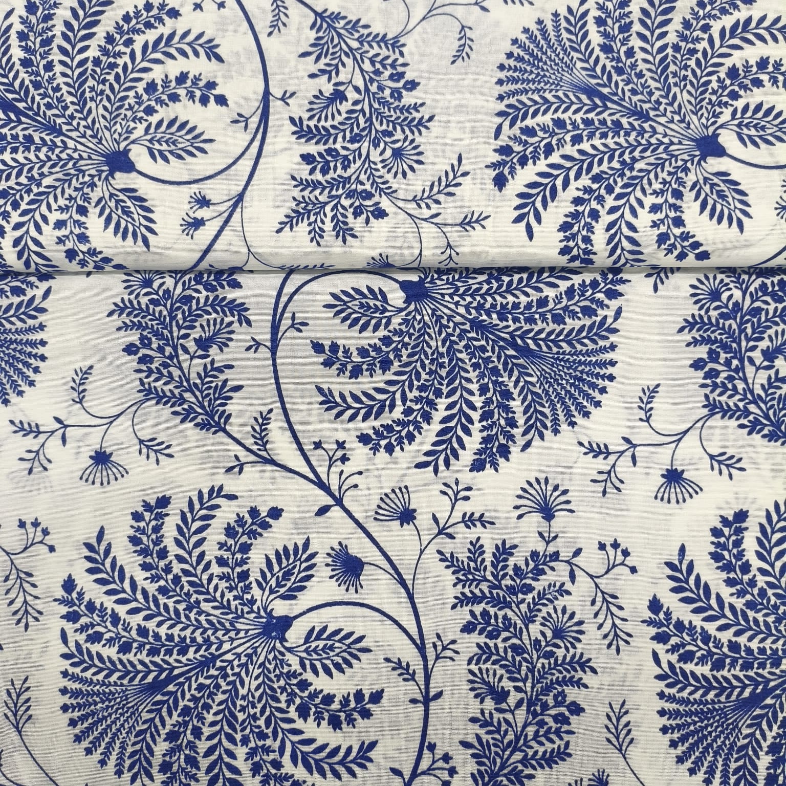Lençol Elegance Floral Arabesco Azul RRR 